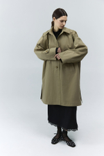 Тренч однобортный укороченный