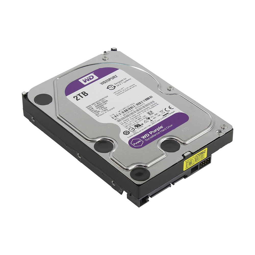Жёсткий диск для видеонаблюдения Western Digital Purple HDD 2Tb WD20PURZ