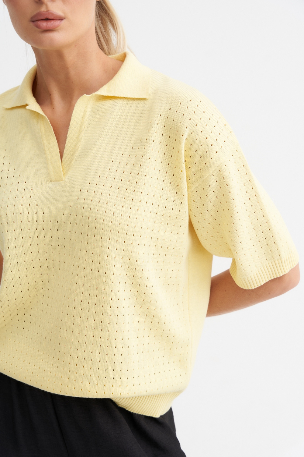 Желтый джемпер поло Тамбовчанка