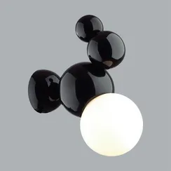 6566/1W MODERNI LN25 118 черный/белый матовый/металл/стекло Бра E27 1*40W 220V BLASEN