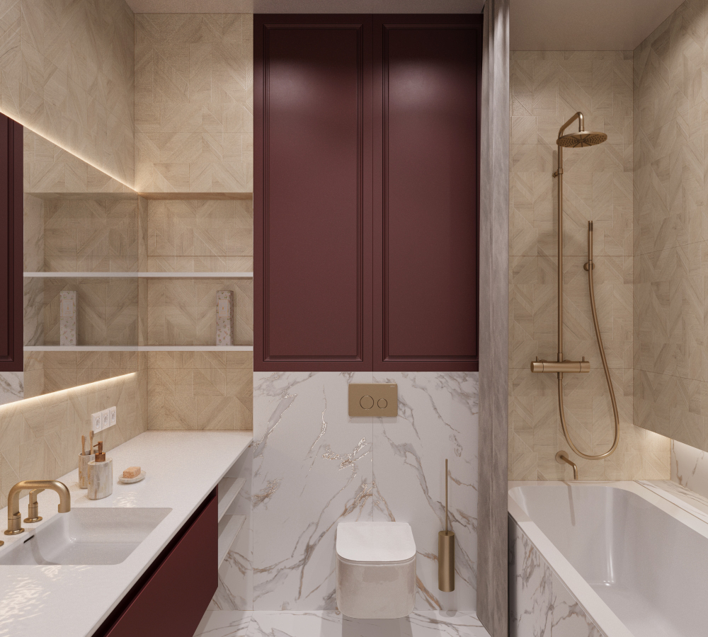 Керамогранит, Arcadia Ceramica, ROCKWOOD CREMA, 1200x600 мм, матовая с 3D-эффектом