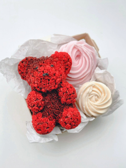 Набор из мыла «Мишка из роз, рэд»