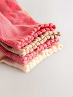 Носки хлопковые для девочки Next AT4-447, 4 шт., Розовый, Бежевый