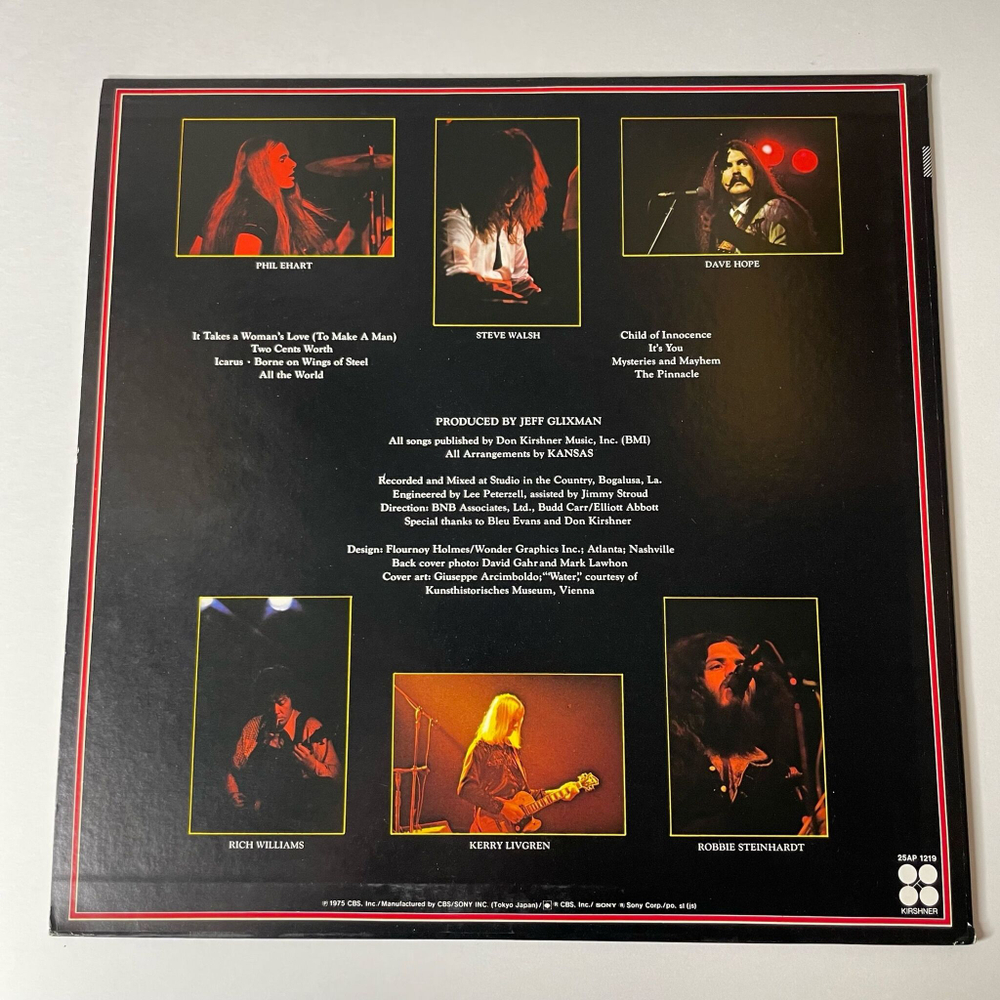 Винтажная виниловая пластинка LP Kansas Masque (Japan 1978) (No Obi) Child Of Innocence