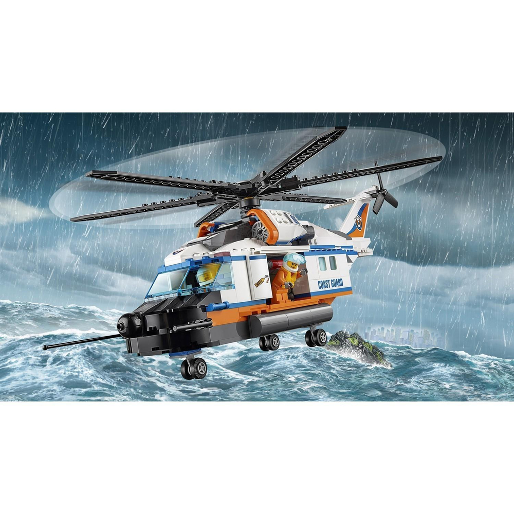 LEGO City: Сверхмощный спасательный вертолёт 60166 — Heavy-Duty Rescue Helicopter — Лего Сити Город