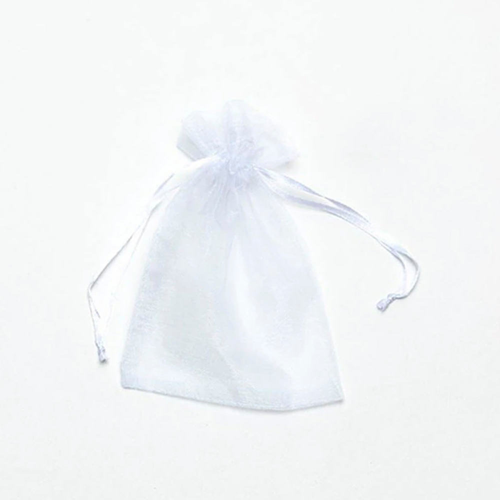 Мешочек подарочный из органзы белый для упаковки