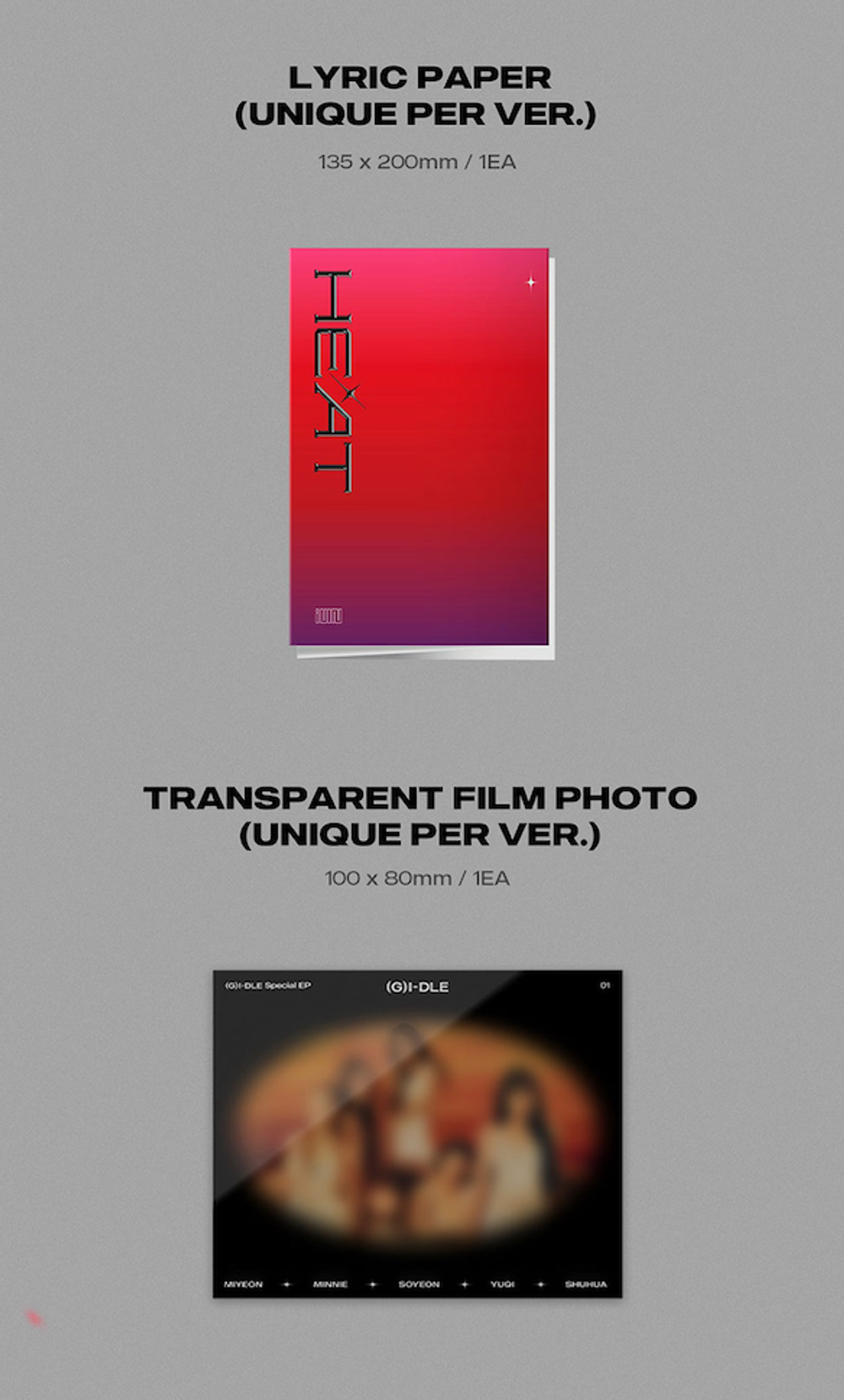 Альбом i-dle - HEAT (SLEEVE / FLARE Ver.)