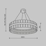 Подвесной светильник Maytoni MOD173PL-L60BS3K