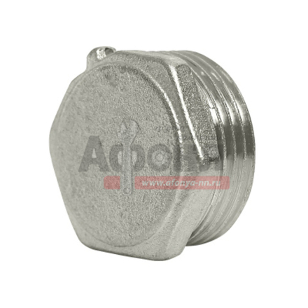 Заглушка 1'' нар с контр отв VRT® никель