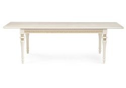 Деревянный стол Маранта 180(240)х105х78 слоновая кость