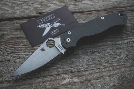 Нож складной Spyderco Paramilitary 2 81GPDGY2 Maxamet c клинком из стали Maxamet, рукоять G10