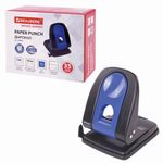 Дырокол металлический BRAUBERG "Office Expert", до 35 листов, черно-синий, 228605