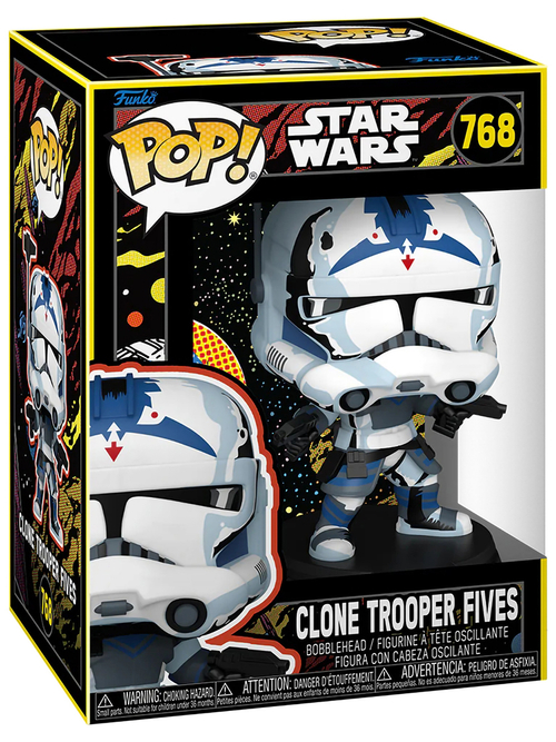 Фигурка Funko POP! Bobble Star Wars Clone Wars Clone Trooper Fives (Retro) (768) 83813