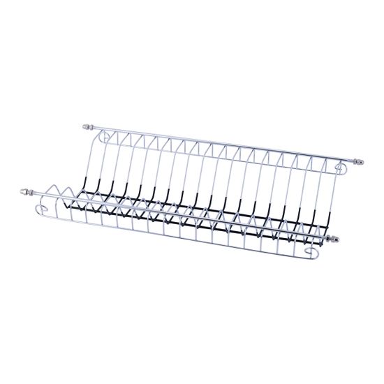 Сушилка для посуды двухъярусная черная Kamille KM-0765B