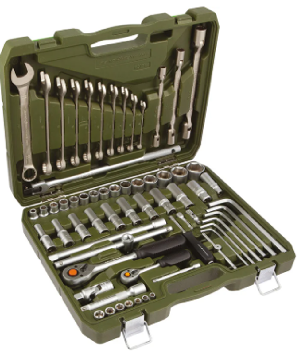 Набор головок и принадлежностей, 64 предмета Дело Техники 1/2", 1/4" 620764