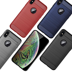 Чехол для iPhone XS Max цвет Red (красный), серия Carbon от Caseport