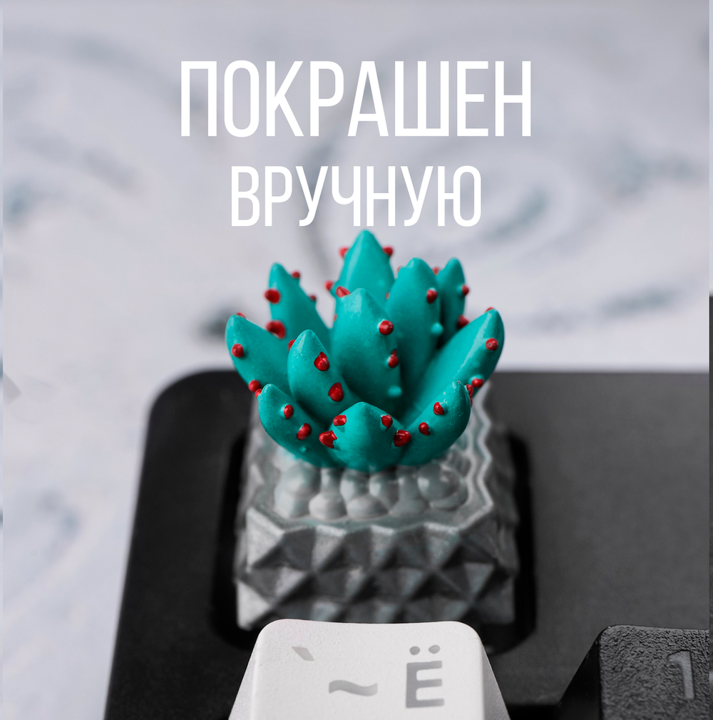 Кастомный кейкап "Суккулент игольчатый"