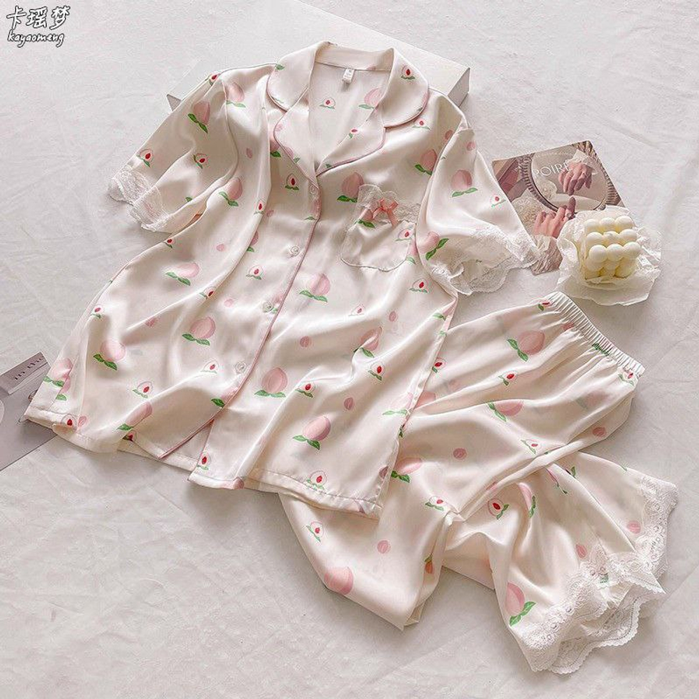 Женская шелковая пижама