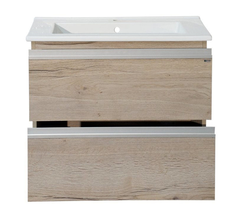 Тумба MISTY Кантри - 65  подвесная с 2 ящ.c умывальником