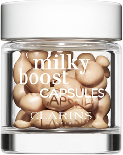 Clarins Milky Boost Capsules - осветляющая тональная капсула, 30× 0,2 ml