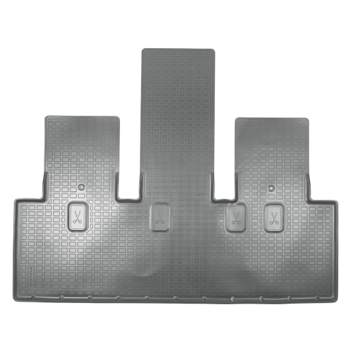 Ковры в салон Norplast/Unidec для Kia Carnival IV (2020-), Серый, 3 ряд 7 мест, арт.NPA00-C43-033-G