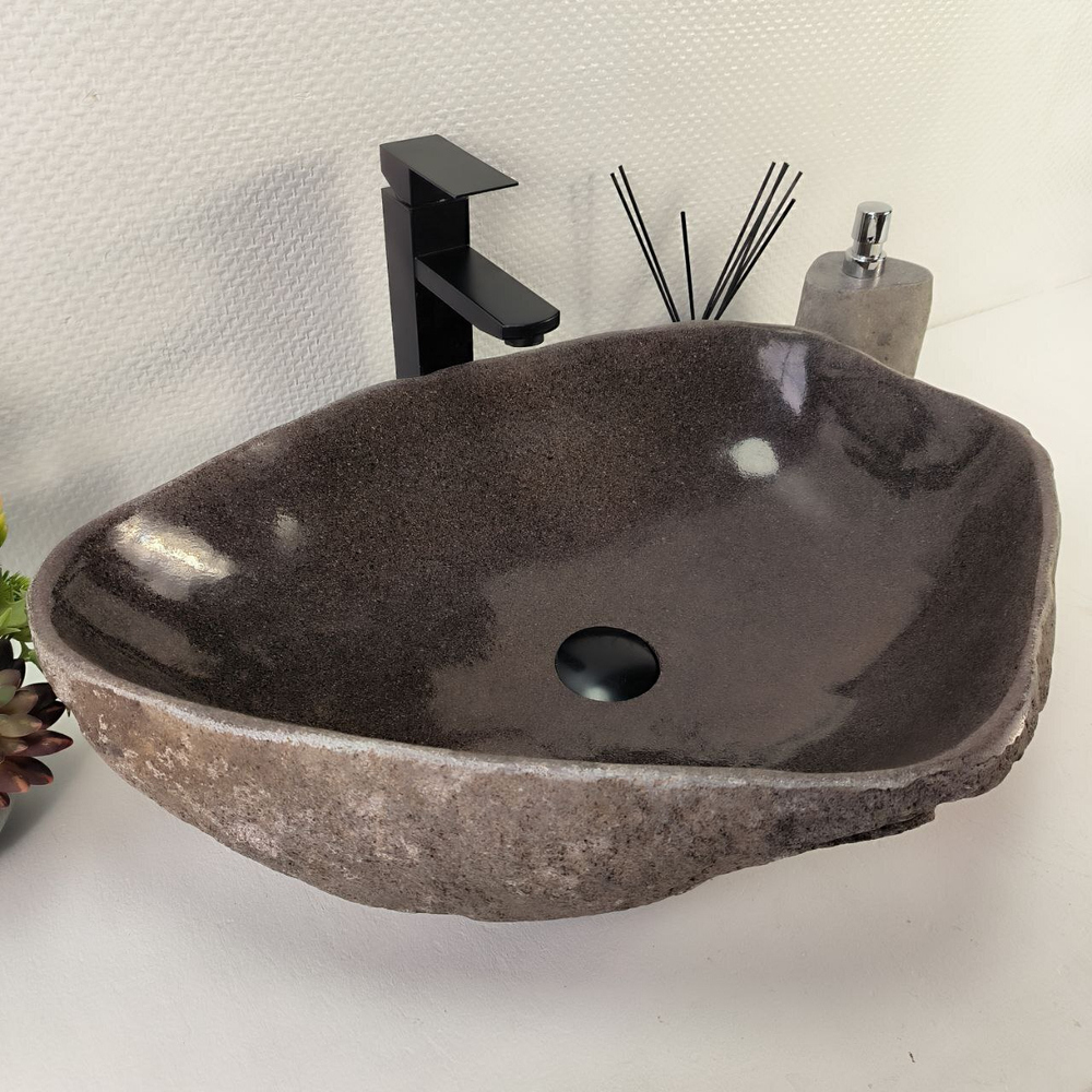 Раковина из речного камня RS-65162 60*43*15 0863