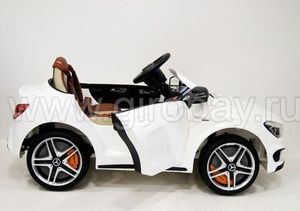 Детский электромобиль River Toys Mercedes-Benz CLA45 белый