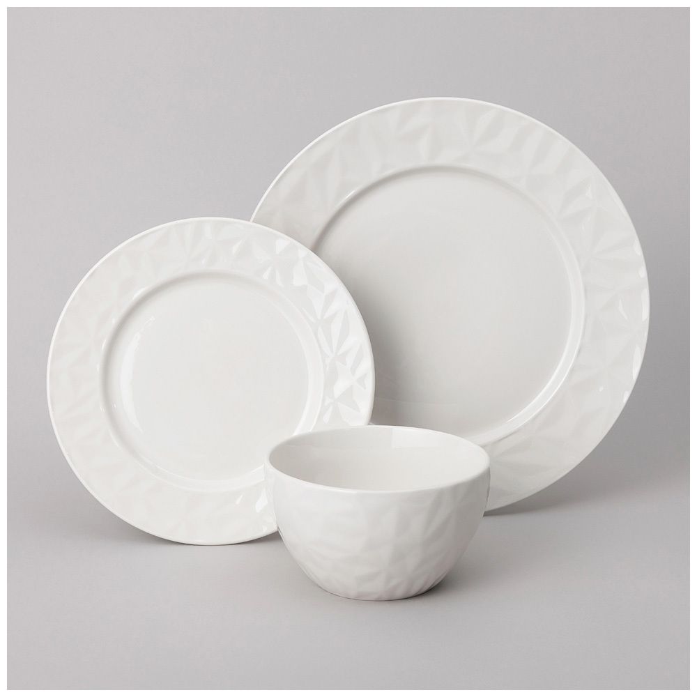 НАБОР ПОСУДЫ ОБЕДЕННЫЙ НА 4 ПЕР. 12 ПР. 700 МЛ 27,5х27,5х2,2, 20,8,2х20,8х1,2, 13,5х13,5х8СМ