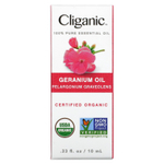 Cliganic, 100% чистое эфирное масло, герань, 10 мл (0,33 жидк. унц.)