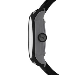 PUMA Wrist Watch Quartz Movement Rubber Band Strap 45mm Black Dial Men"s Watches P6018