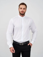 Рубашка без воротника приталенная SLIM FIT