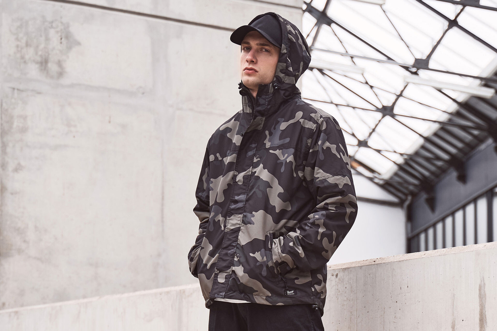 Brandit FRONTZIP WINDBREAKER darkcamo