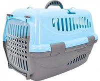 Переноска для кошек и собак, голубая, 43х32х32 см