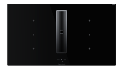 Индукционная варочная поверхность с вытяжкой Kuppersbusch с ручками из нержавеющей стали KMI 9850.1 SR-E Stainless steel