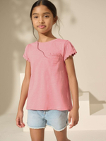 Футболка для девочки Next AG5-835, 3 шт., Розовый, Синий, Белый