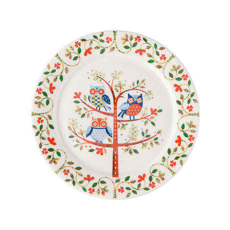 Набор тарелок Owl из коллекции Birds of Paradise в подарочной упаковке, 18 см, 2 шт.
