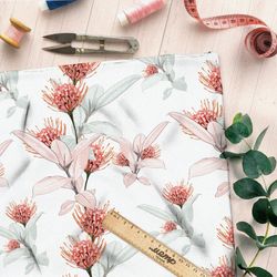 Ткань интерлок очаровательный фантастический цветок