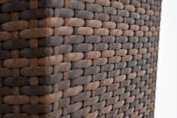 "Капучино" кашпо для цветов плетеное из искусственного ротанга, цвет коричневый