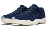 Jordan Air Jordan 11 retro low "Derek jeter re2pect" blue suede non-slip shock absorption wear-resistant low-top retro basketball shoes men's blue