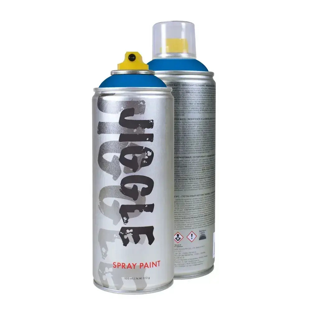 Аэрозольная краска для граффити в баллончике JIGGLE PRO суперматовая, 520 мл, OCEAN / Океан