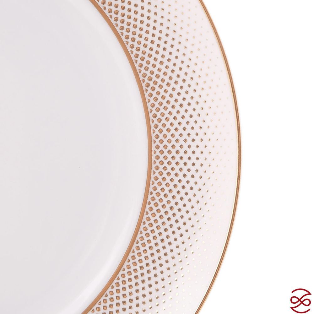 Набор тарелок Falkenporzellan Deluxe Shape - Rio White Gold 22,5 см (6 шт)