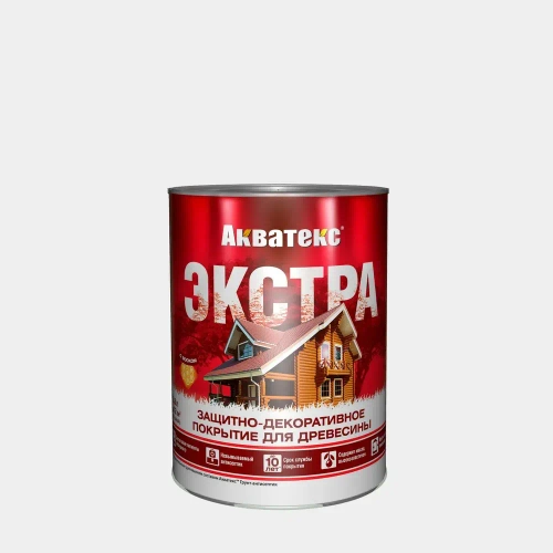 Акватекс Экстра, цвет Палисандр, 0,8 л, пропитка по дереву, защитно-декоративное покрытие для древесины