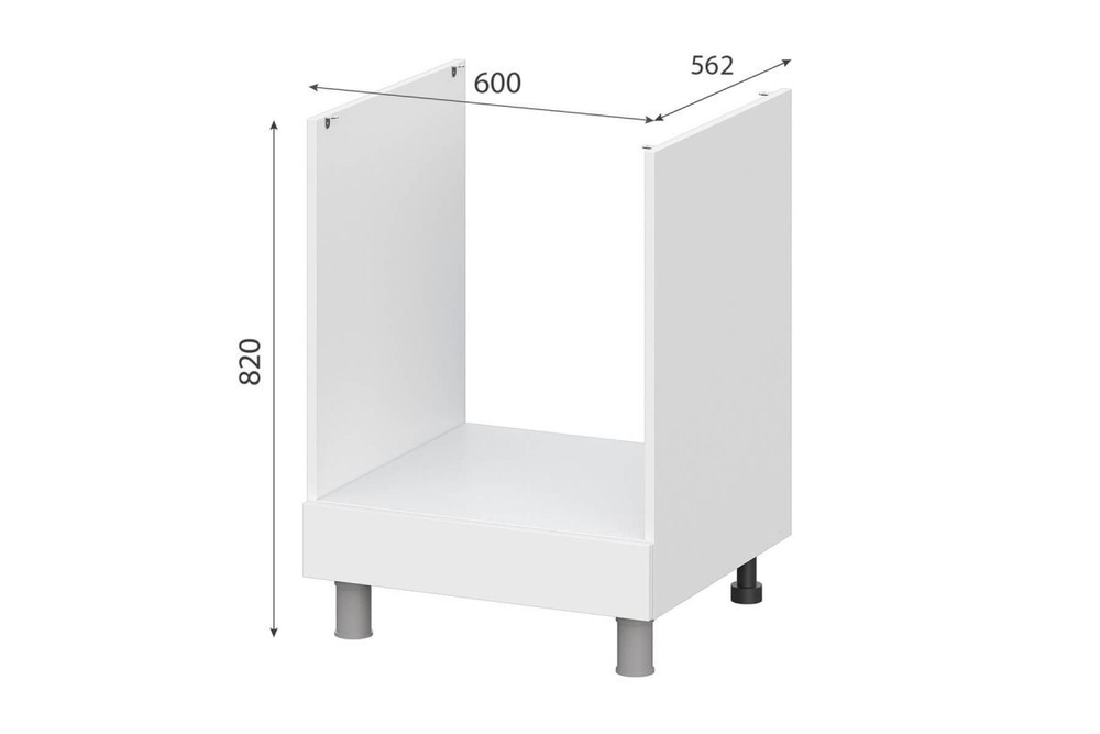 Одри (Мебельный фонд) 6д1 Тумба 600мм под встроенную технику