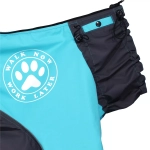 клапан для ошейника на бирюзово-сером комбинезоне на кобеля