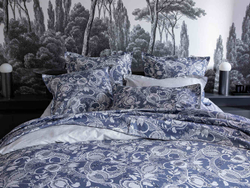 Постельное белье 2 спальное евро Alexandre Turpault Chandernagor синее