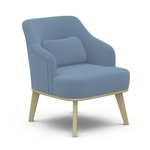 Кресло Мебелик Комфорт 5 ткань катания дасти blue, каркас лак