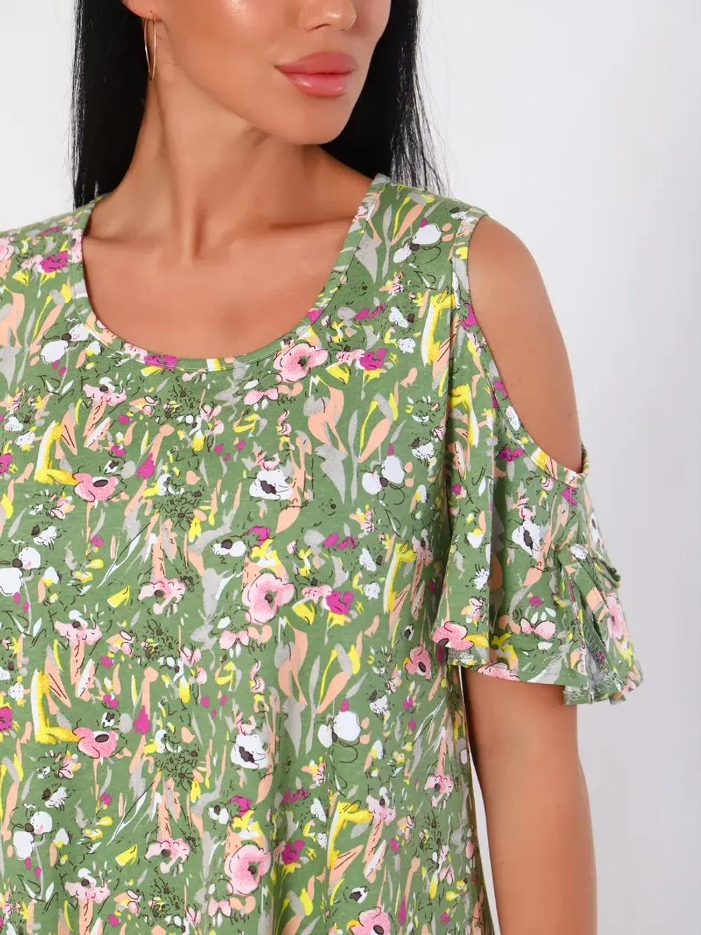 Платье свободное большие размеры