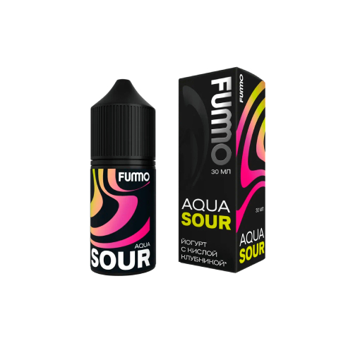 Fummo Aqua Sour Salt 30 мл - Йогурт с Кислой Клубникой (20 мг)