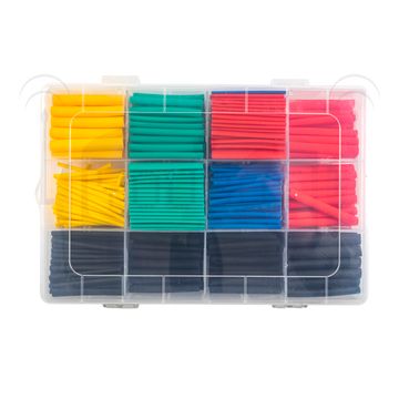 В коробке/ набор термоусадочных трубок 12 видов (530 шт)