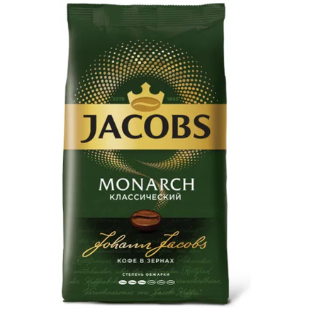 Кофе в зернах Jacobs Monarch Классический, 1 кг (Якобс)